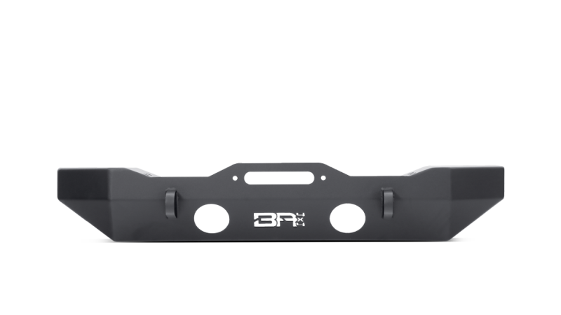 Jeep Wrangler JL Front Winch Bumper - Body Armor 4x4 - Mid-Stubby - Black - `18-`21